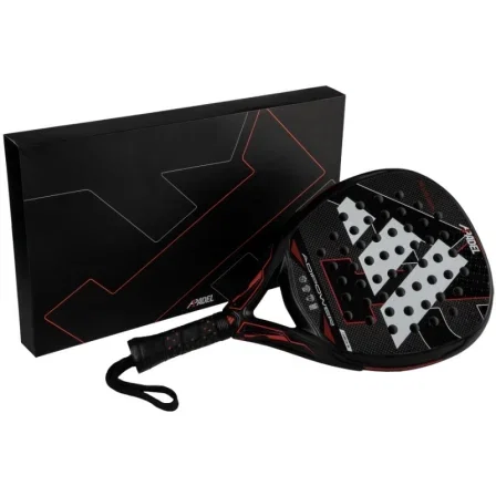 Adidas Adipower A1 2025 Pala de Pádel - Negra - Forma Diamante Oversize, Balance Alto, Dual Exoskeleton, Spin Blade, Power Embossed Ridge, Carbono 3K